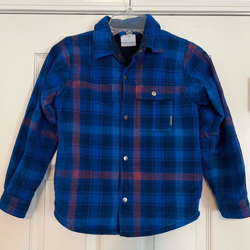 Columbia Boys Sherpa Lined Flannel Jacket